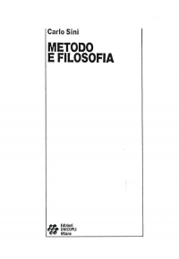 Carlo Sini, "Metodo e filosofia" (frontespizio) 