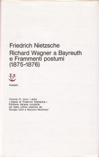Copertina libro: Nietzsche, Richard Wagner a Bayreuth