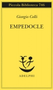 Copertina del libro di Giorgio Colli "Empedocle", Adelphi 2019 Archivio Giorgio Colli - Firenze - Galleria immagini